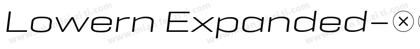 Lowern Expanded字体转换
